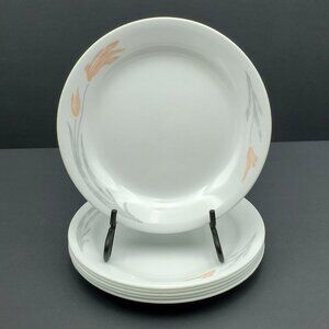 Corelle Floral Wisp Salad Plates Corning Desert Rose Dessert Bread Plates